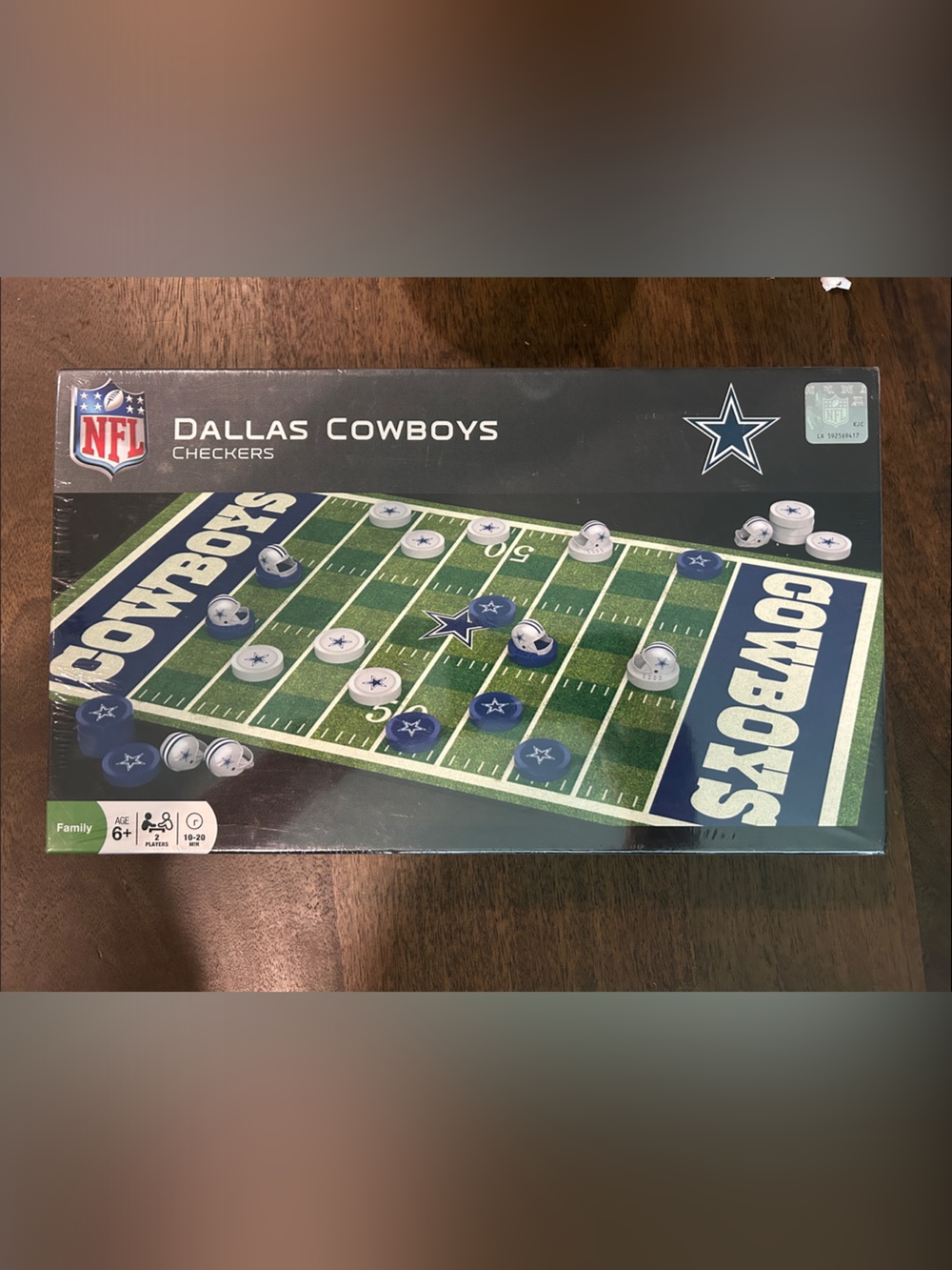 NFL Dallas Cowboys Checkers Game - NIB